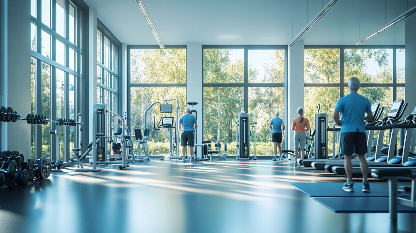 Зручний та просторий тренажерний зал skenthoric