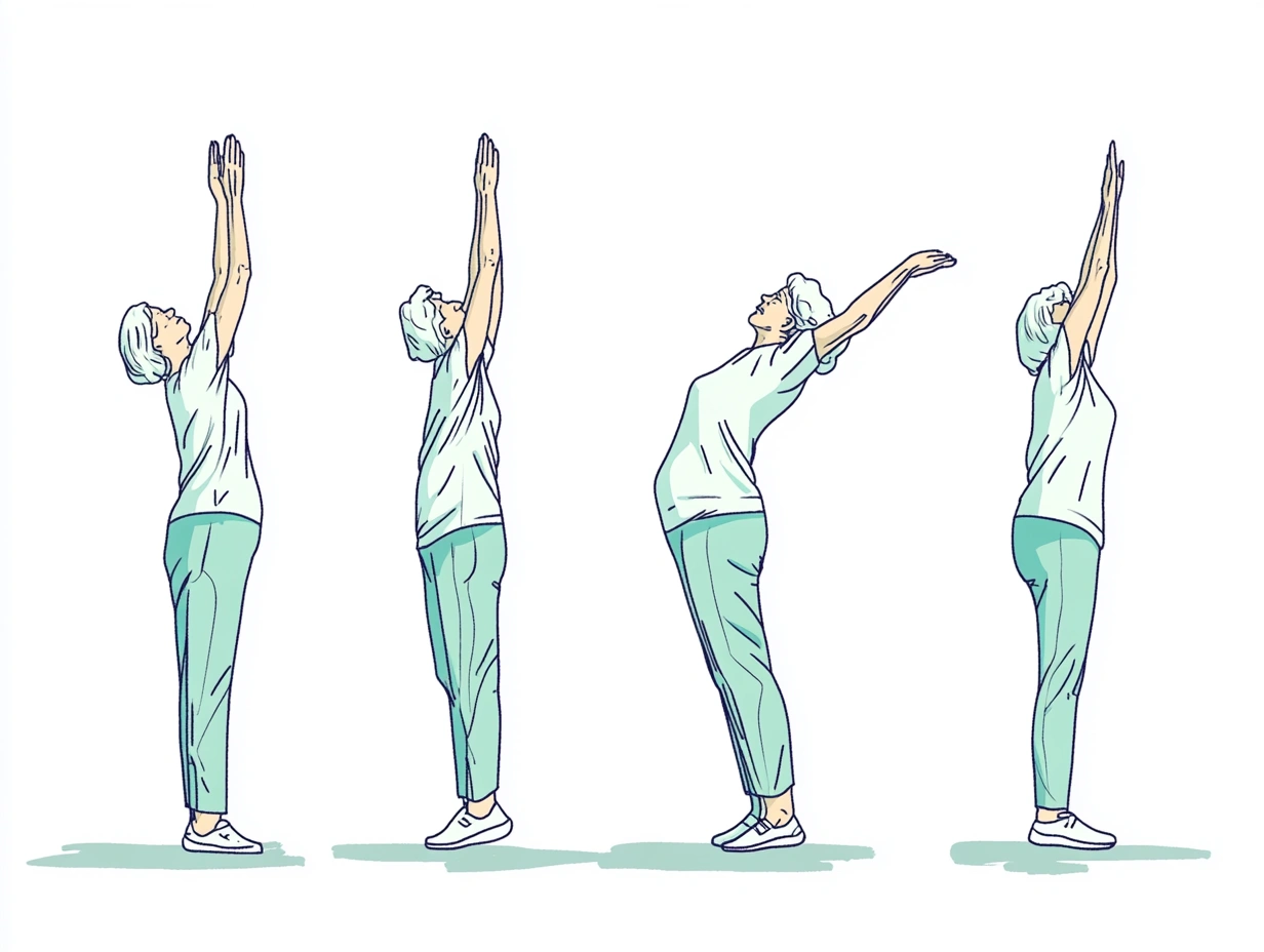 Ілюстрація комплексу вправ для гнучкості
