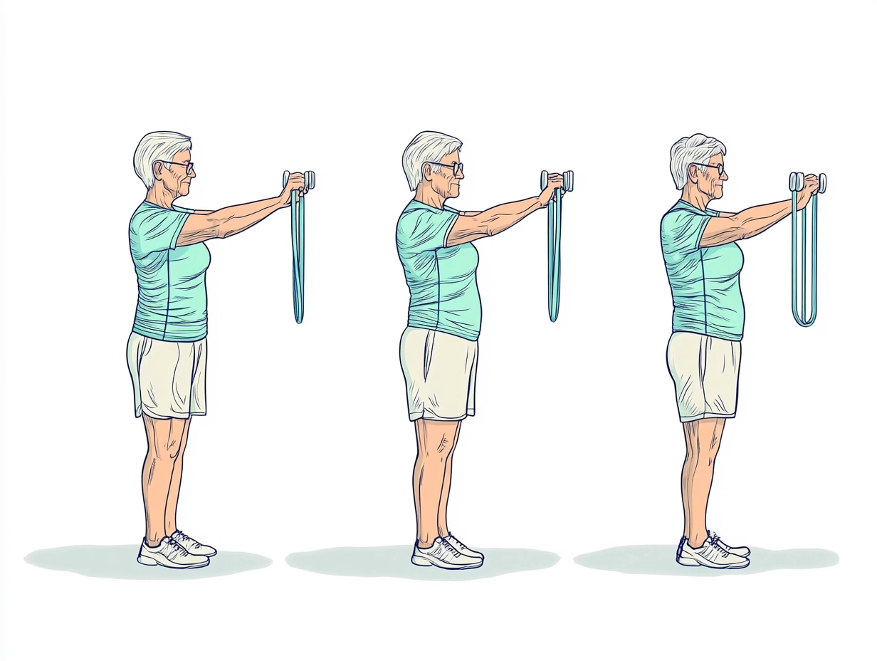 Ілюстрація комплексу вправ для зміцнення м'язів