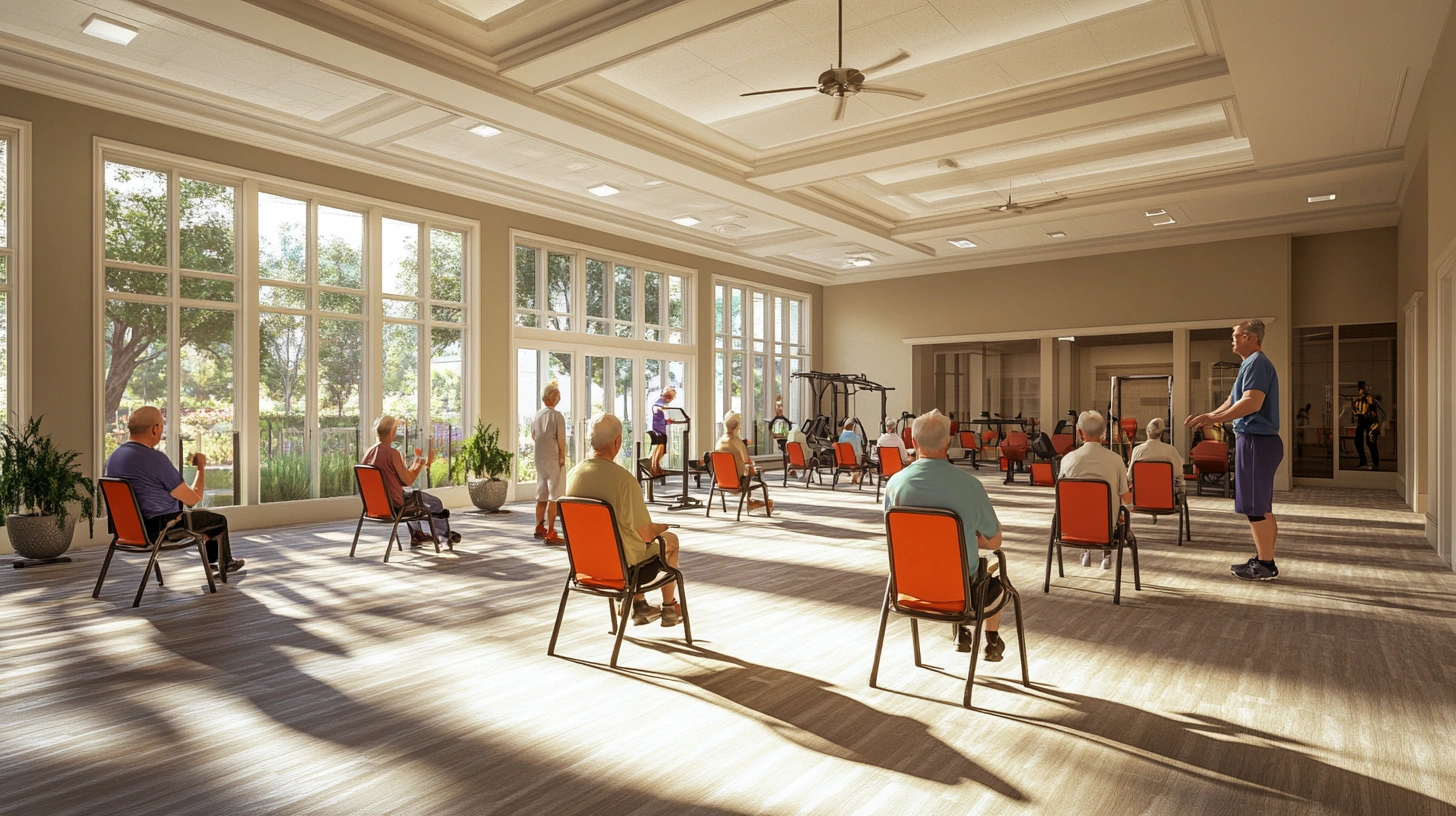 Групове заняття з плавної гімнастики